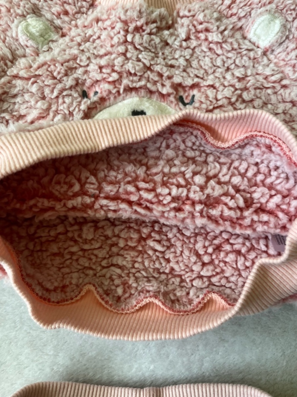 Tahari Baby  3 Piece Pink Sherpa Set - Picture 6 of 7